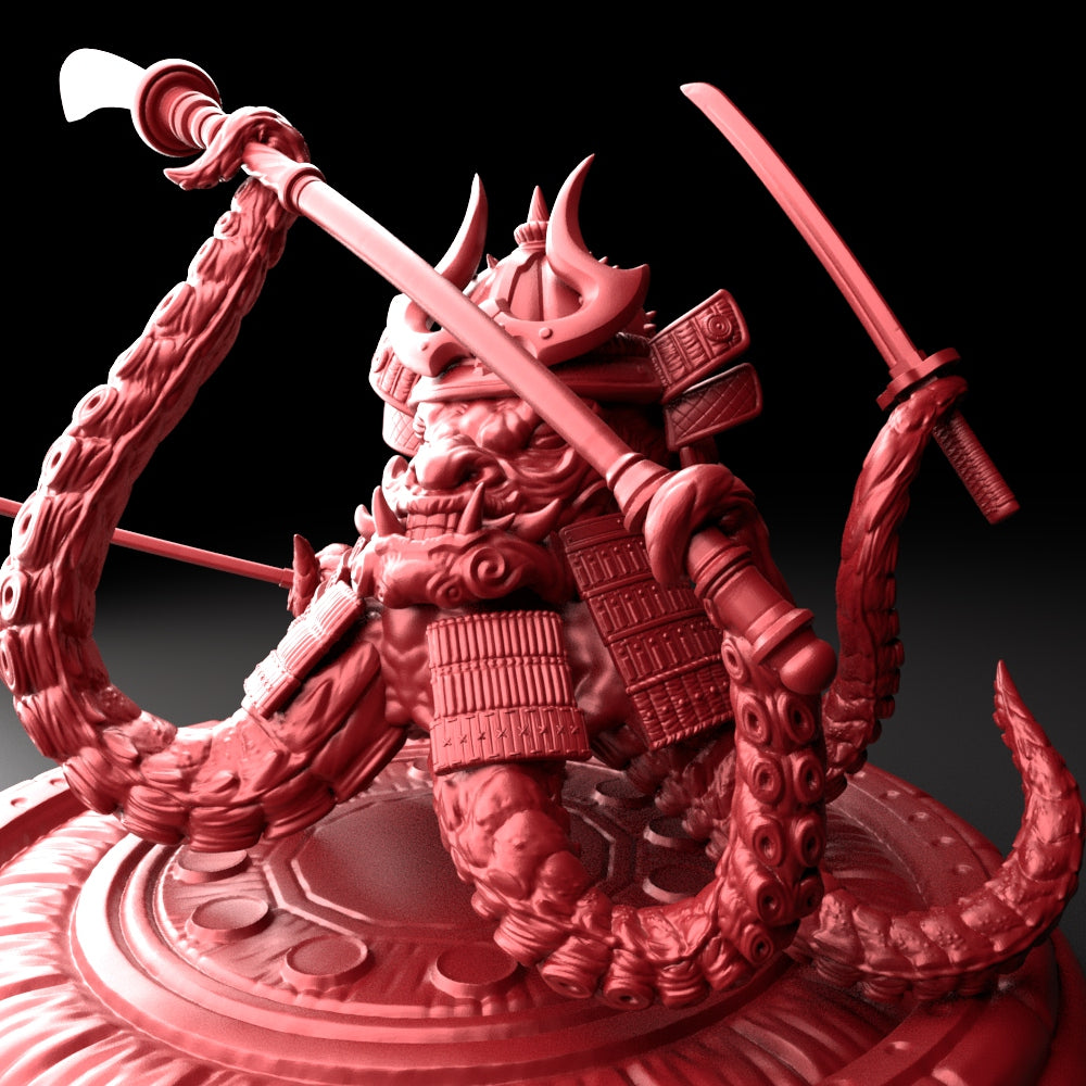 Brayan Nafarrate - Bestiary #5 - Samurai Octopus #3 - DnD/TTRPG Figure/Miniature