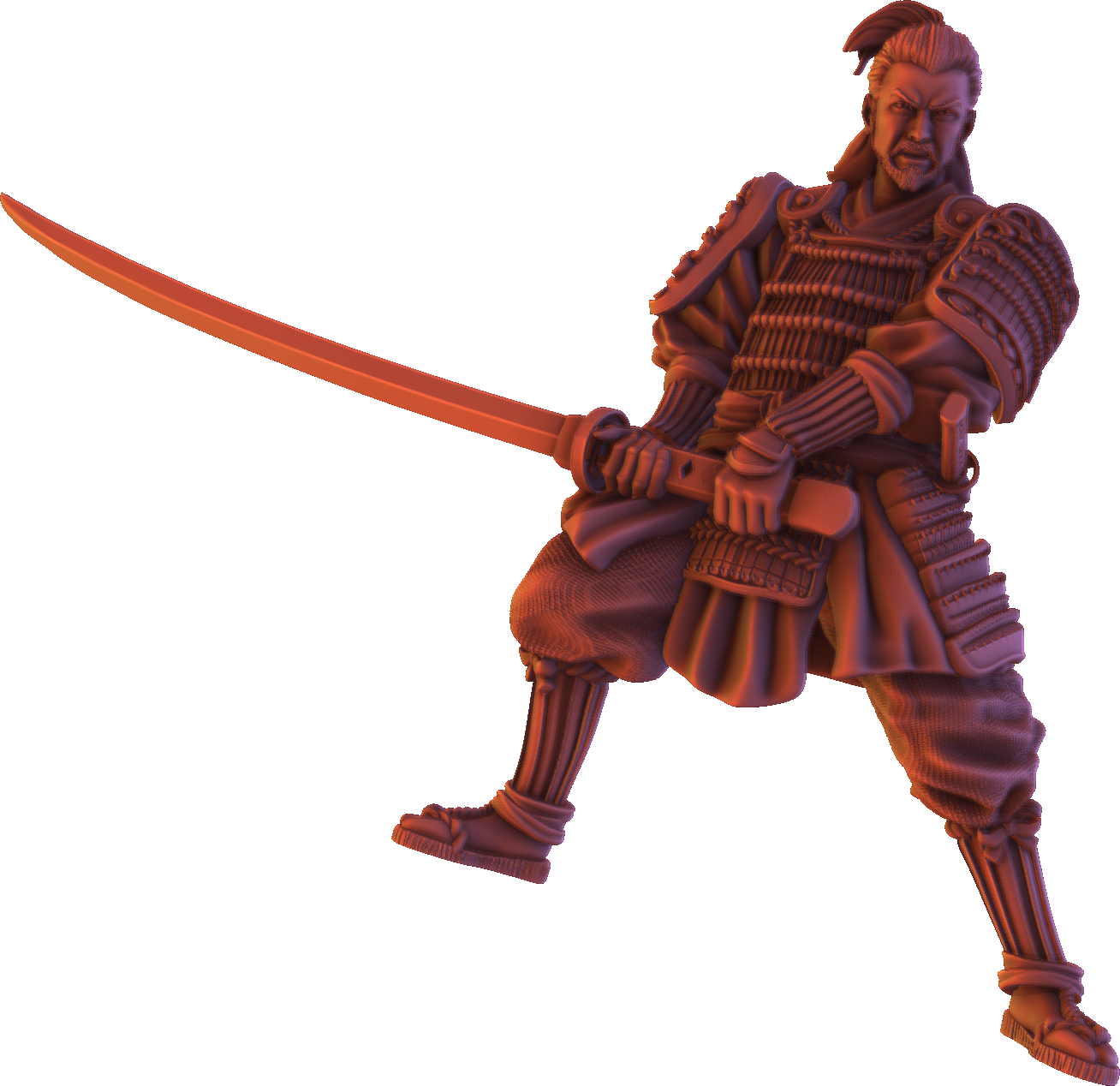 Forged Path - Tokugawa Bushido - Odachi - DnD/Pathfinder/TTRPG Figure