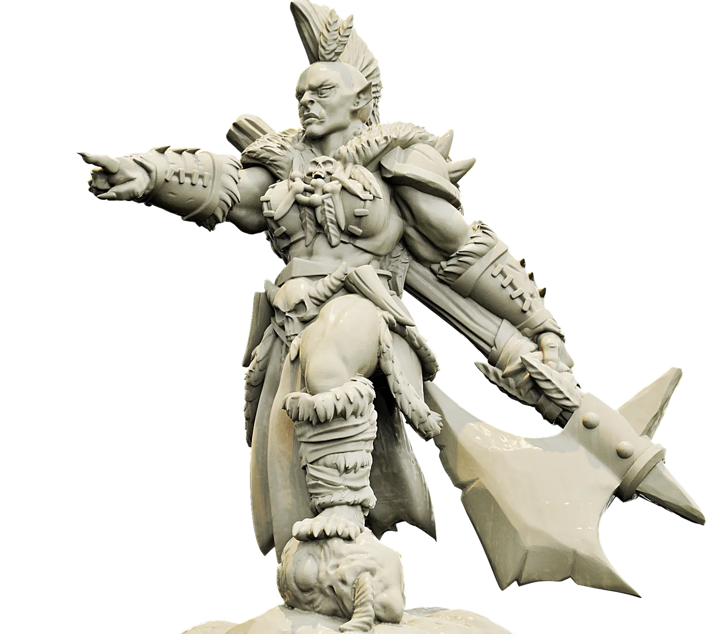 Brayan Nafarrate - Bestiary #4 - Orc Female #2 - DnD/TTRPG Figure/Miniature