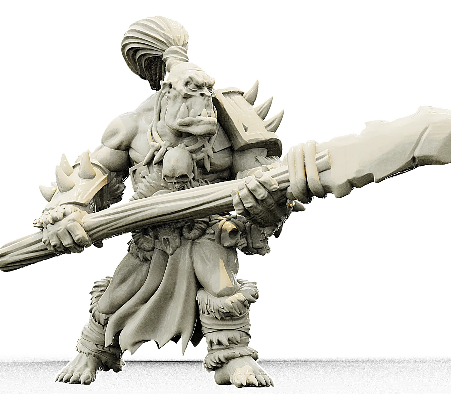 Brayan Nafarrate - Bestiary #4 - Orc Male #4 - DnD/TTRPG Figure/Miniature