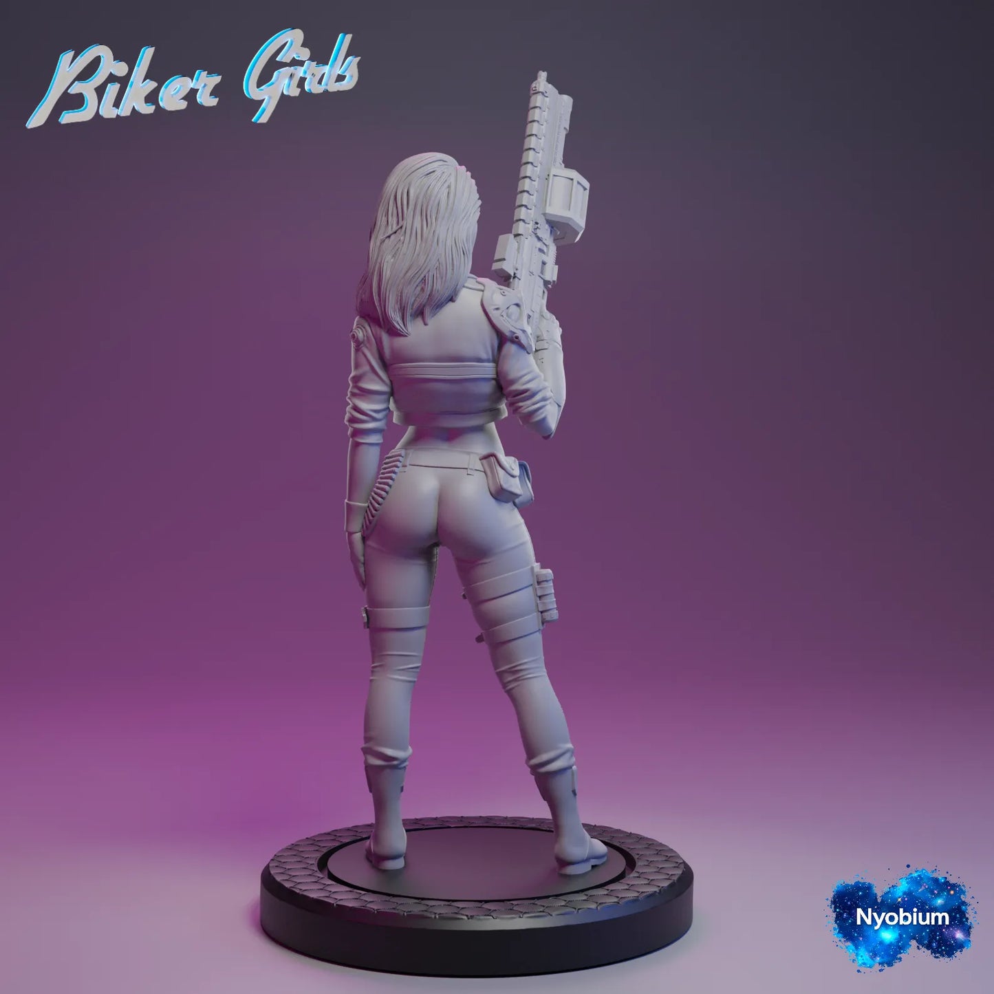 Nyobium Games - Jen, Bounty Hunter #1 - 75mm Pin Up/Figure/Model/Diorama