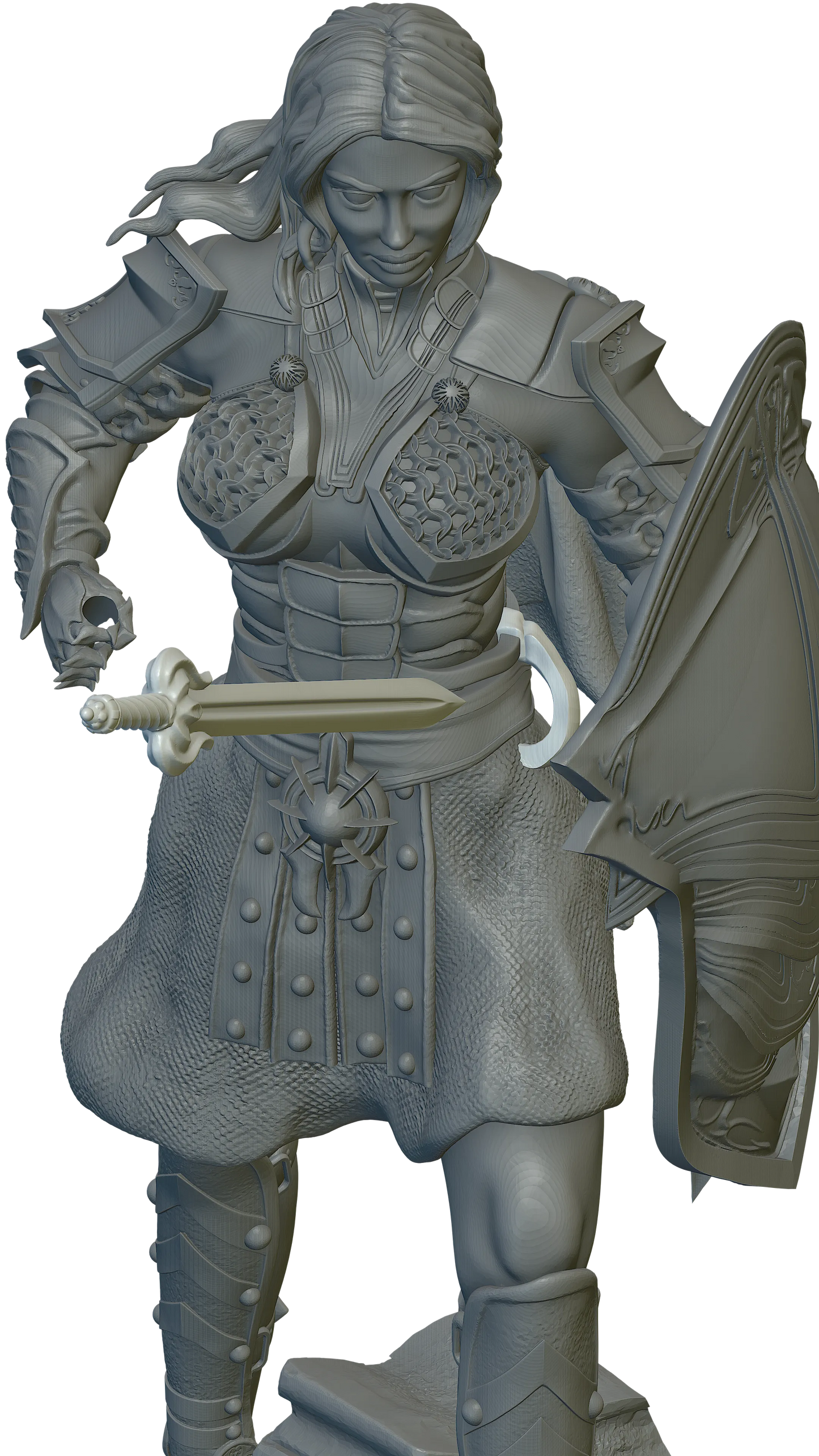 Questkeeper - Commander Adrienne - 75/120mm Pin Up/Figure/Model/Diorama