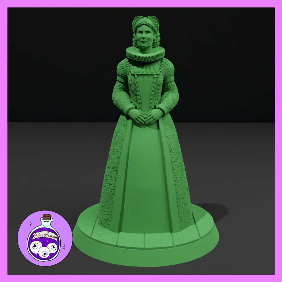 Ella's Arcanum - RPG Essentials #1 - Queen - DnD/Pathfinder/TTRPG Figure