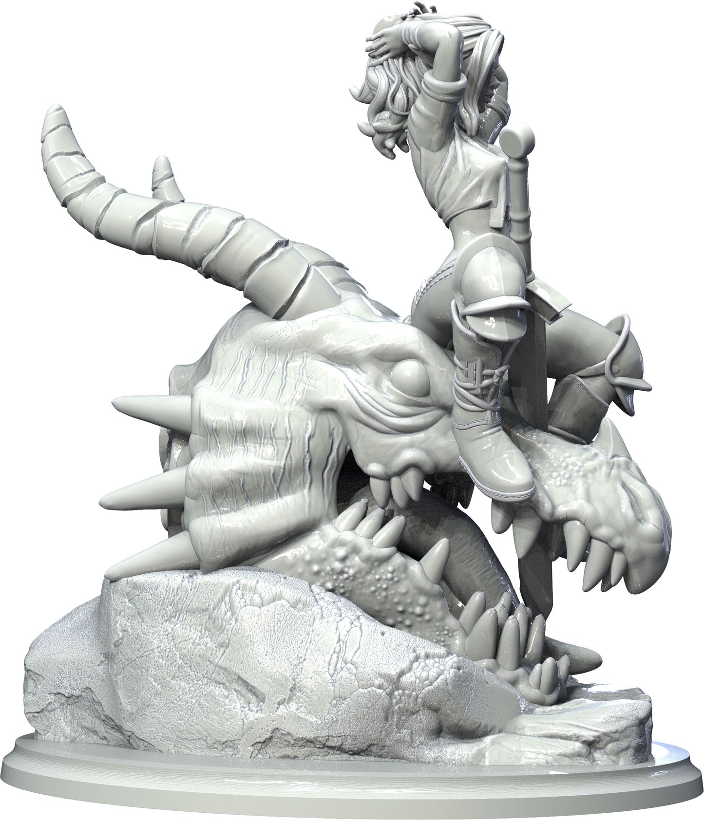 3D IPStudios - Nimrodel the Dragon Hunter - Pin Up/Figure/Model/Diorama - Helios3DPrinting
