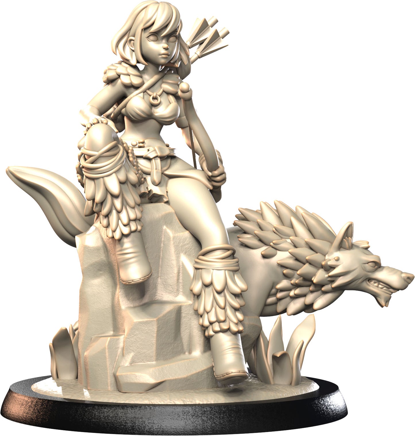 3D IPStudios - Sienna The Firehunter - Pin Up/Figure/Model/Diorama - Helios3DPrinting