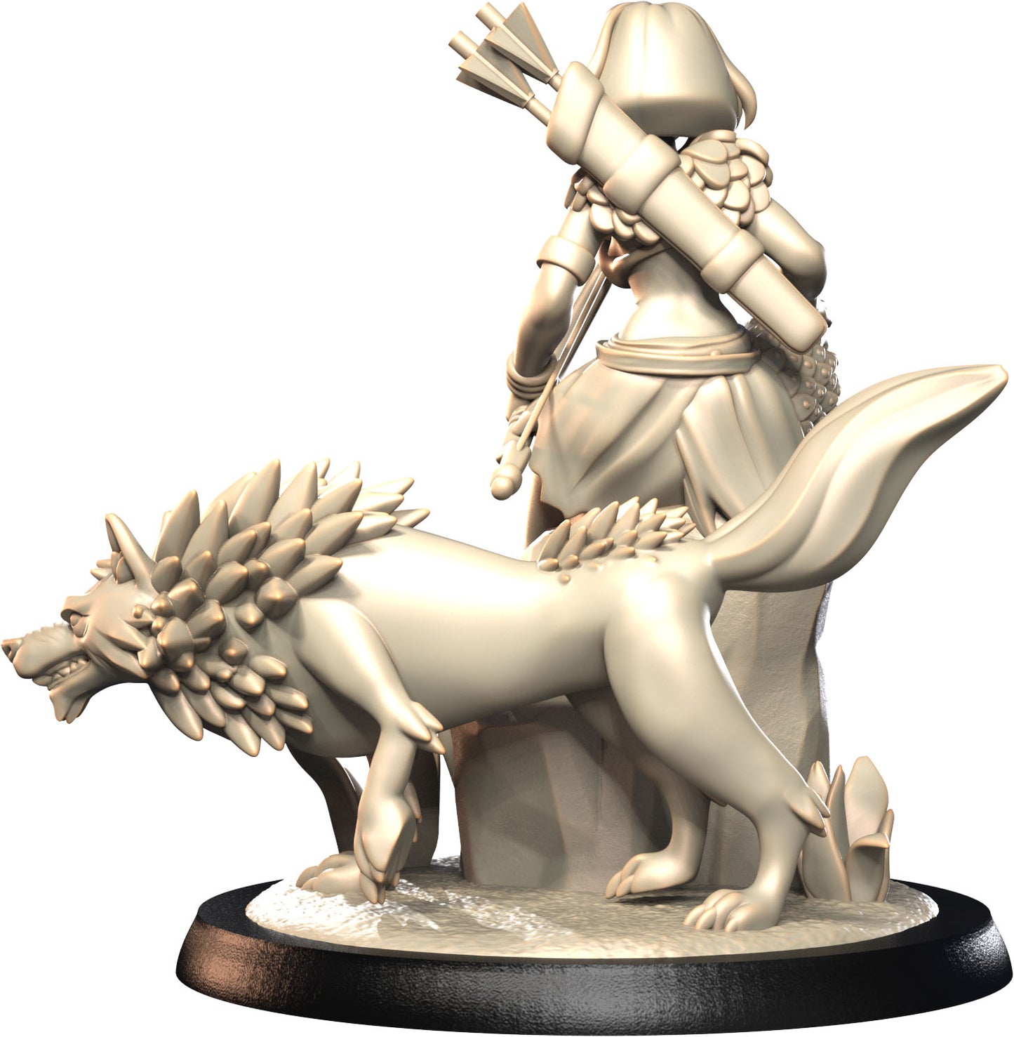3D IPStudios - Sienna The Firehunter - Pin Up/Figure/Model/Diorama - Helios3DPrinting