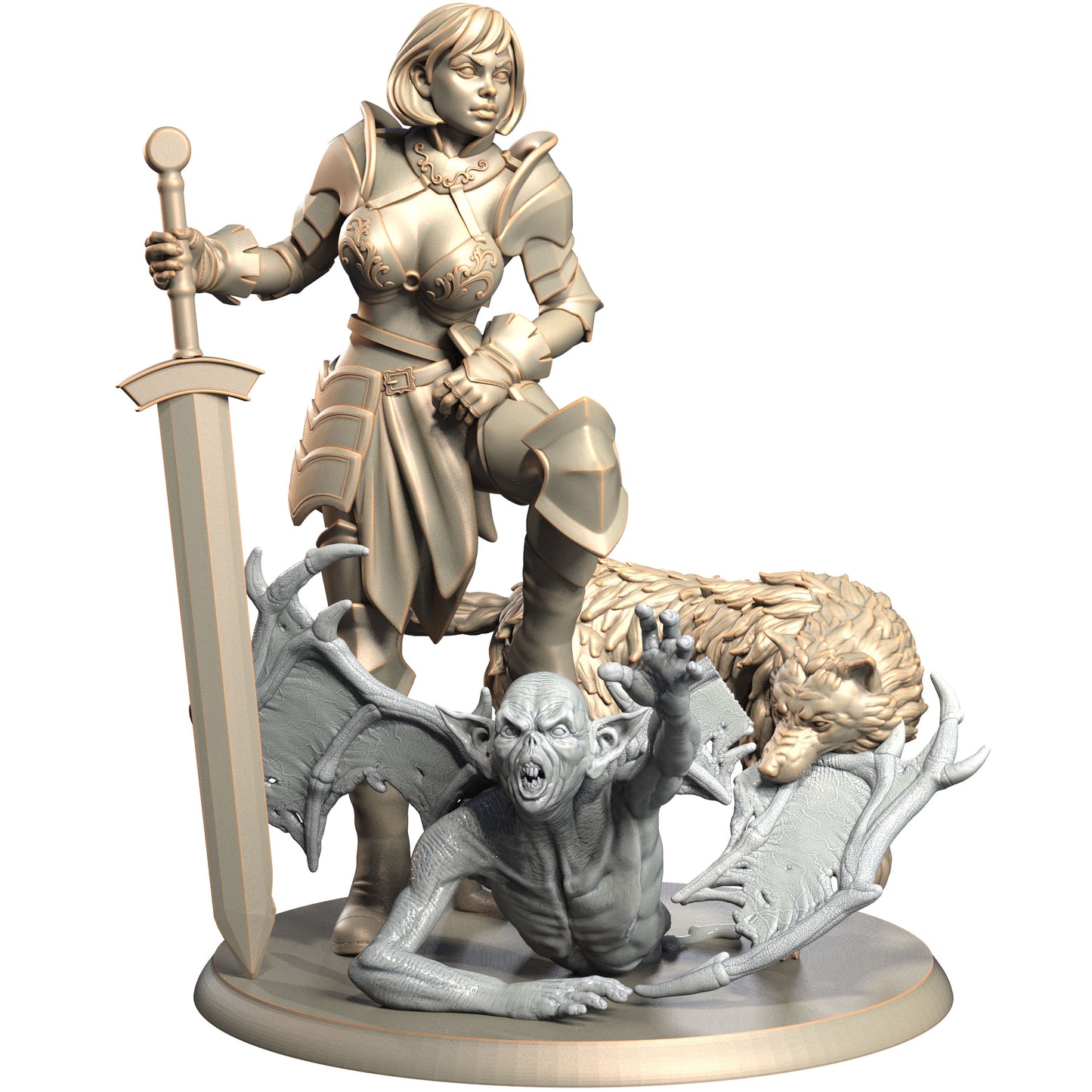 3D IPStudios - Valerie the Vampire Hunter - Pin Up/Figure/Figurine/Diorama - Helios3DPrinting