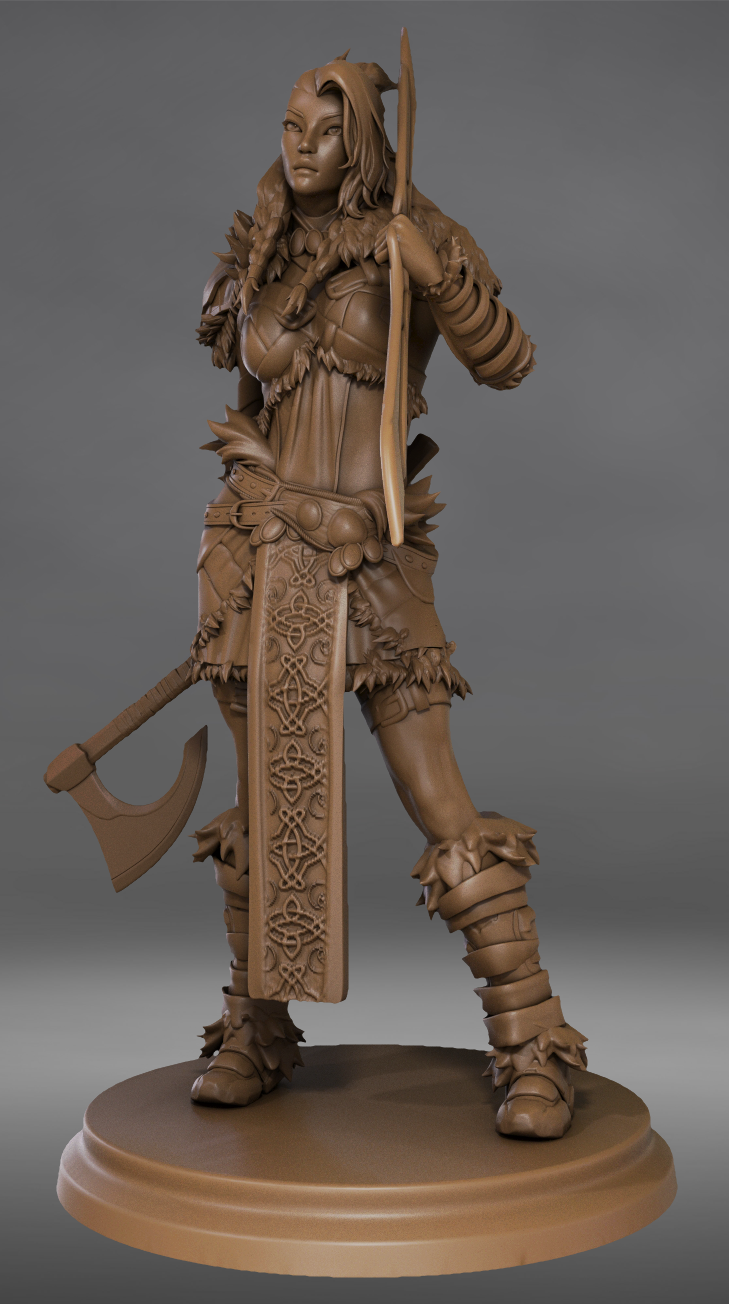 Broken Sword - Northern Warriors - Paladin - 75mm Pin Up/Figure/Model/Diorama