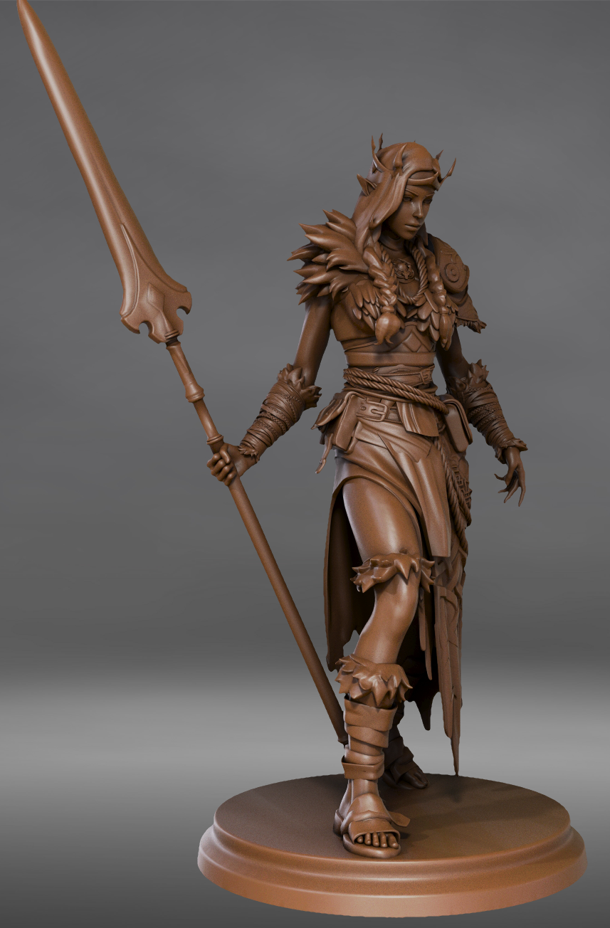Broken Sword - Northern Warriors - Warlock - 75mm Pin Up/Figure/Model/Diorama