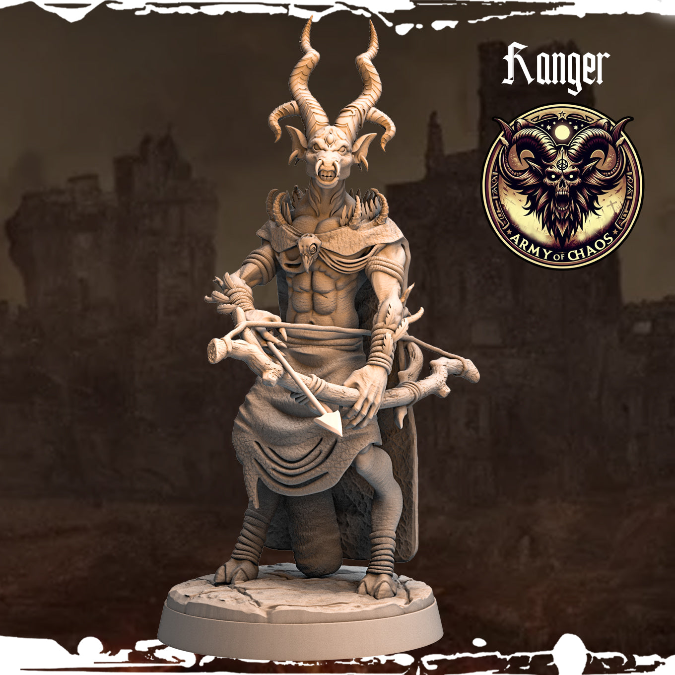 Monolith Arts - Beasts - Ranger #5 - DnD/TTRPG Figure/Miniature