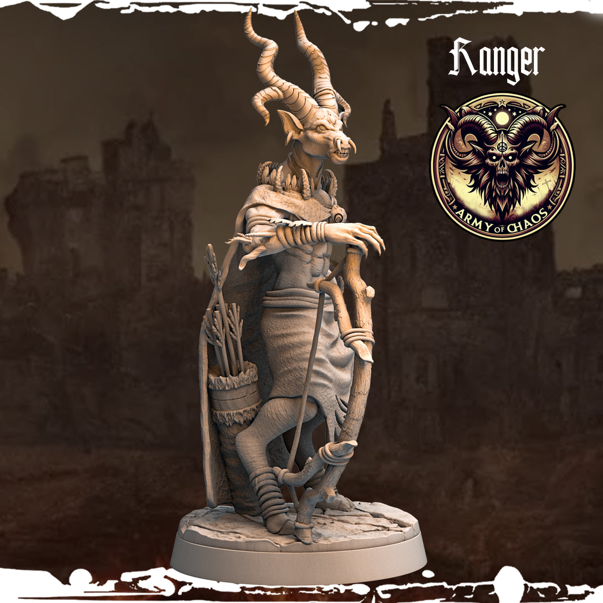 Monolith Arts - Beasts - Ranger #8 - DnD/TTRPG Figure/Miniature