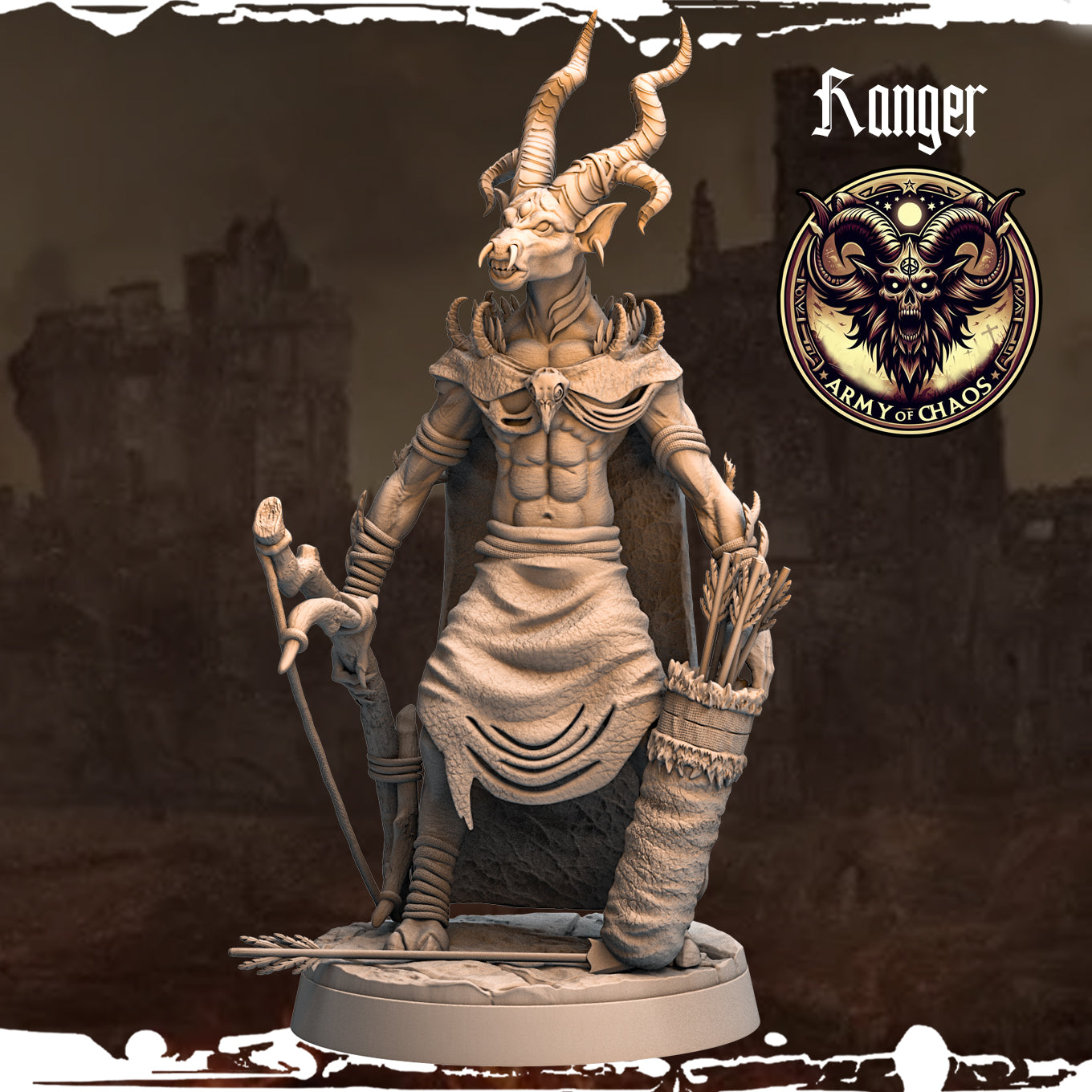 Monolith Arts - Beasts - Ranger #9 - DnD/TTRPG Figure/Miniature