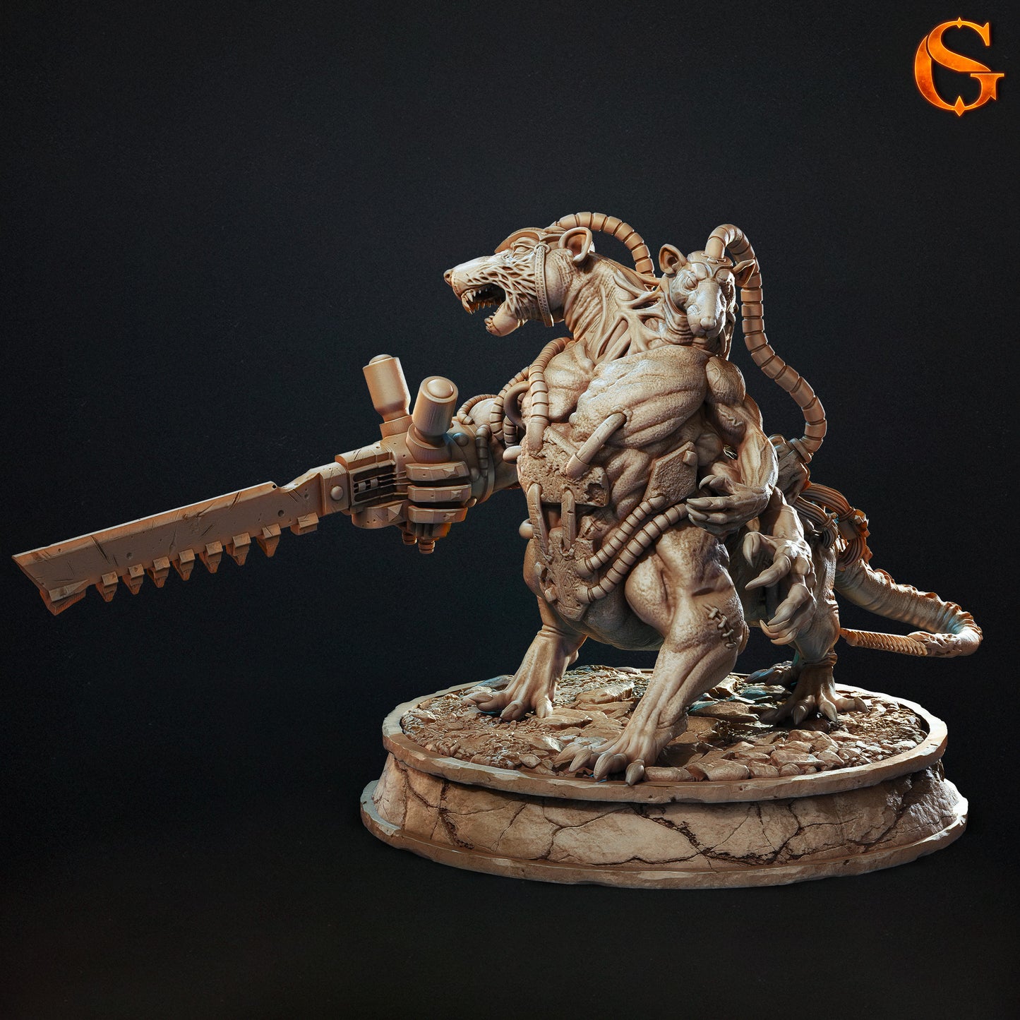 Solgoodcreations - Wererat Monstrosity - DnD/TTRPG Figure/Miniature