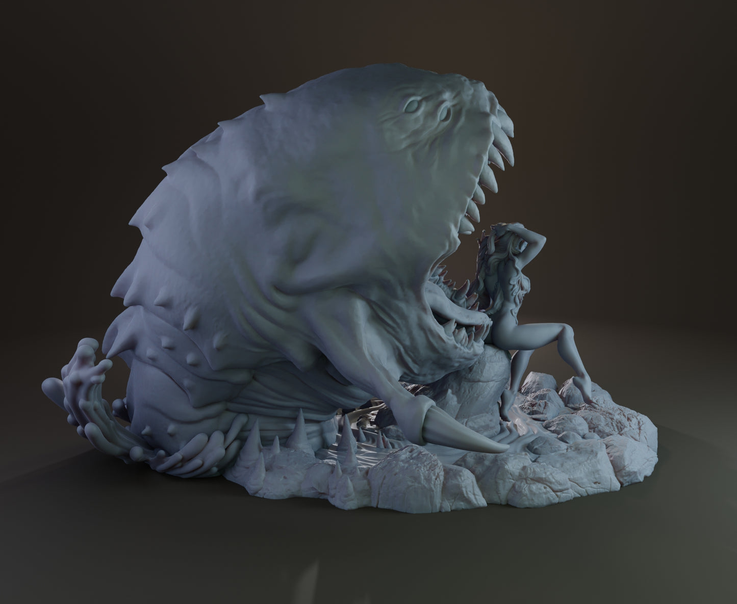 Alain Viesca - Angler Ophidian (Attack) - 32/75/120mm Pin Up/Figure/Model/Diorama - Helios3DPrinting