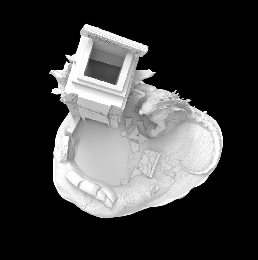 Possibly Cool Dice Tower - Godzilla - DnD/TTRPG/Roleplaying/Wargames