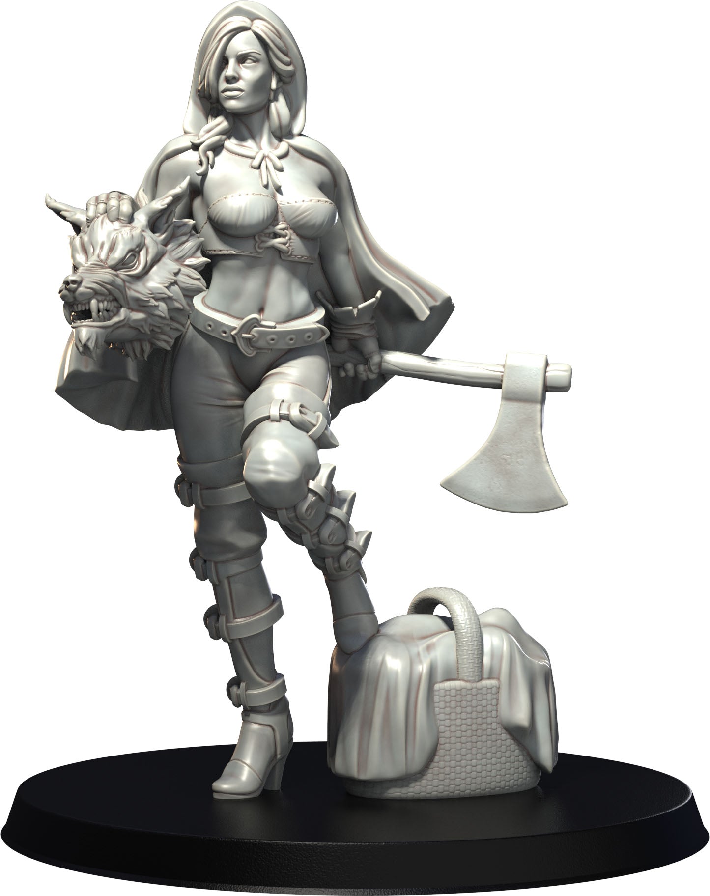 3D IPStudios - Female Warriors #1 - Scarlet - Pin Up/Figure/Model/Diorama - Helios3DPrinting