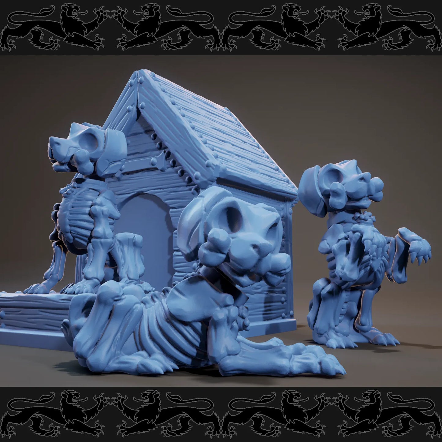 Brayan Nafarrate - Bestiary #3 - Skeleton Dogs - DnD/TTRPG Figure/Miniature