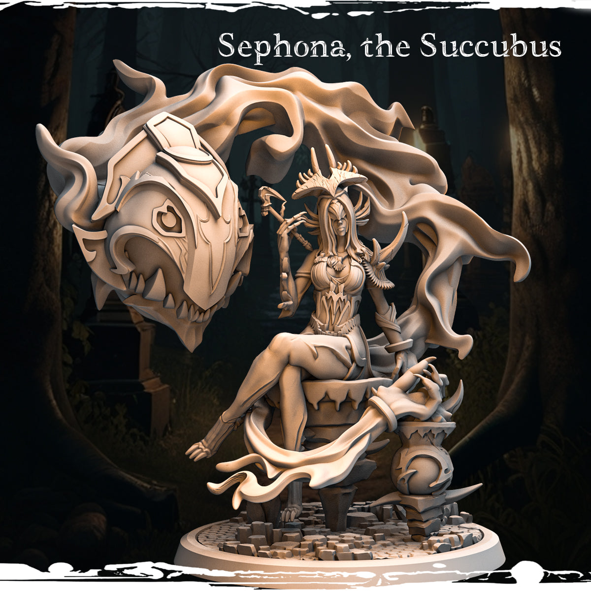 Monolith Arts - Marked by Darkness - Sephona - 75mm Pin Up/Figure/Model/Diorama