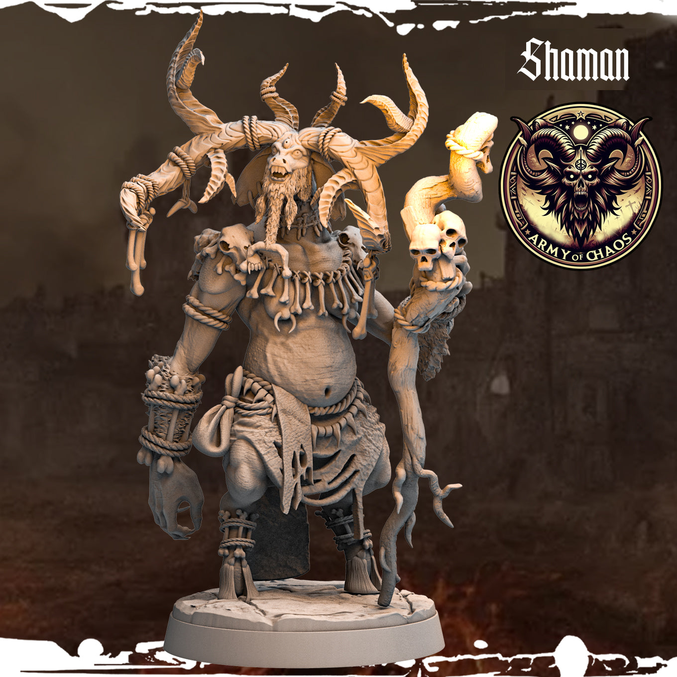 Monolith Arts - Beasts - Shaman #4 - DnD/TTRPG Figure/Miniature