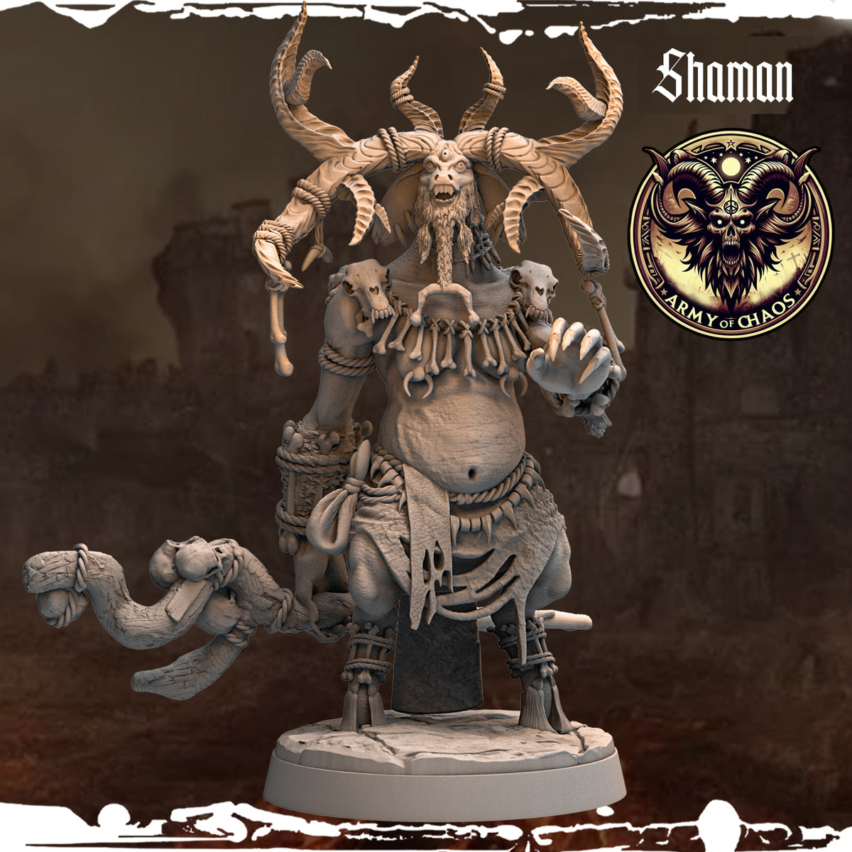 Monolith Arts - Beasts - Shaman #8 - DnD/TTRPG Figure/Miniature