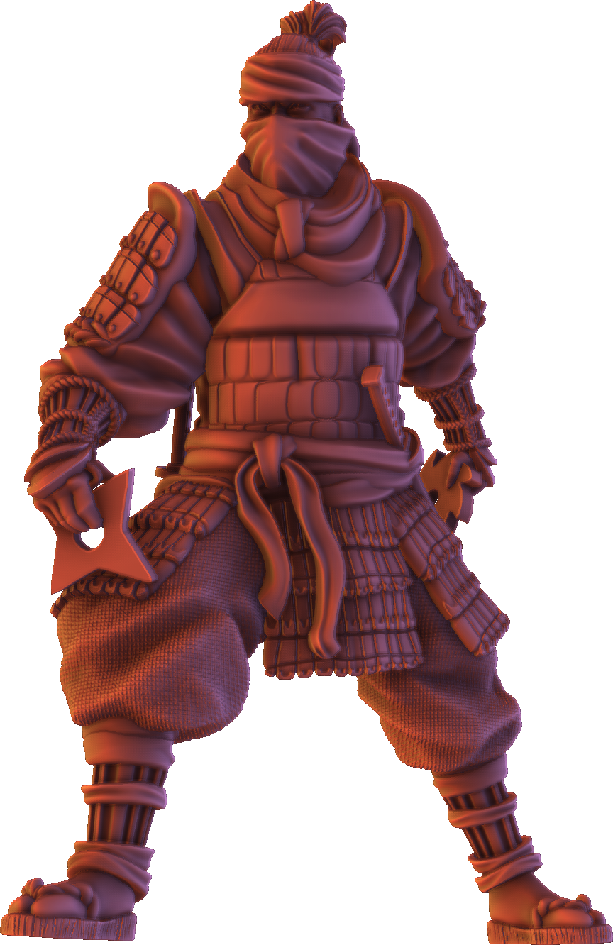 Forged Path - Tokugawa Ronin - Ninja Shuriken - DnD/Pathfinder/TTRPG Figure