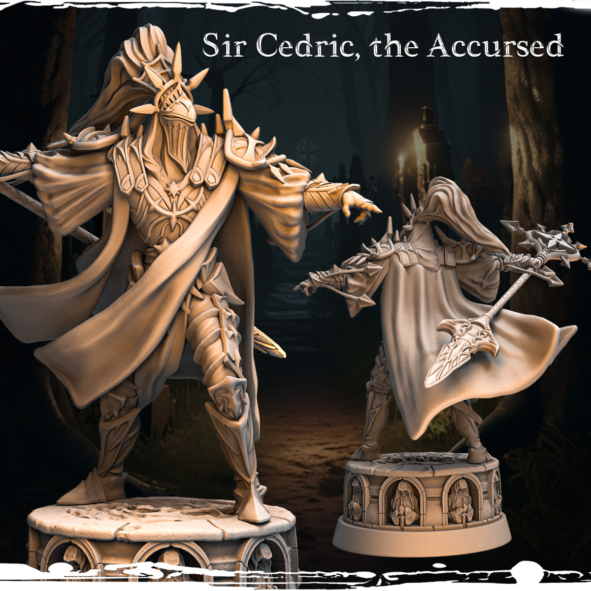 Monolith Arts - Marked by Darkness - Sir Cedric - 75mm Pin Up/Figure/Model/Diorama