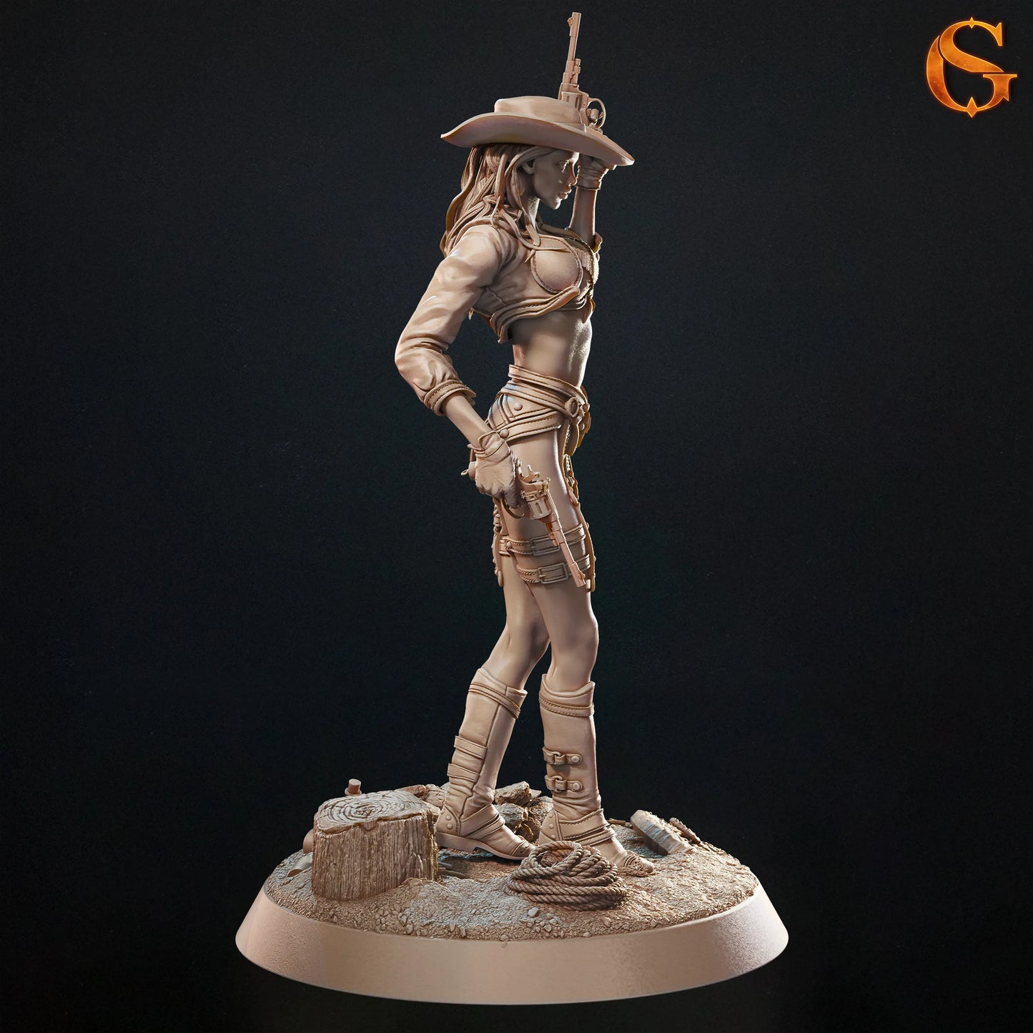 Solgoodcreations - Gunfighter Sixgun Charlene - 75/140mm Pin Up/Figure/Model/Diorama