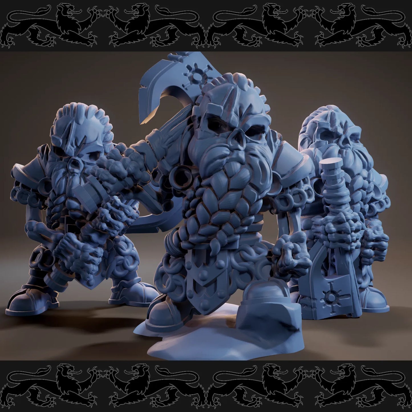 Brayan Nafarrate - Bestiary #3 - Dwarf Skeleton - DnD/TTRPG Figure/Miniature