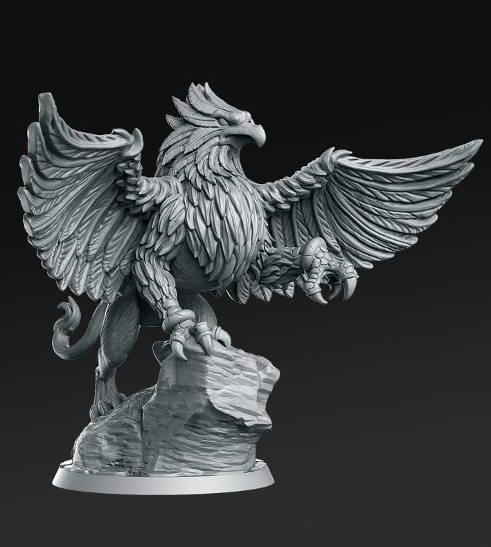 RN Estudio - Golden Griffin Manor - Griffon - DnD/TTRPG Figure/Miniature
