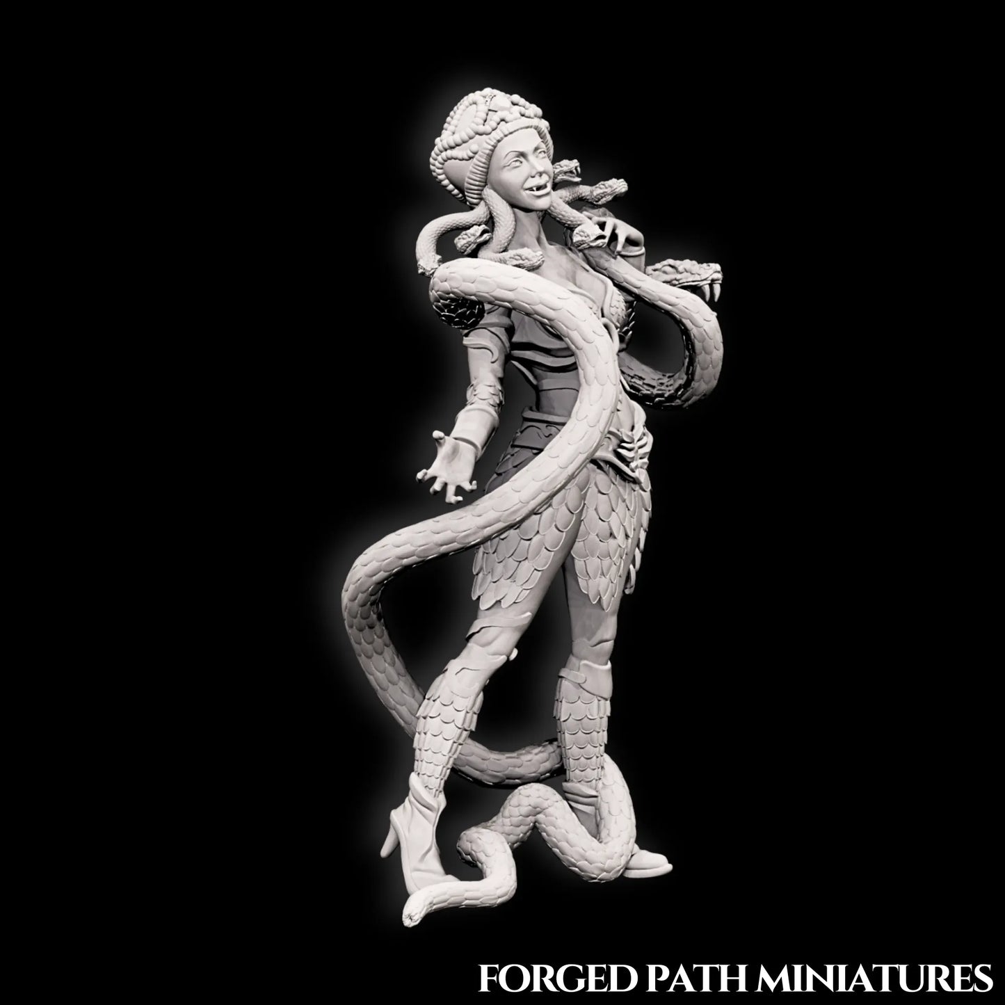 Forged Path - Willowbrook Circus - Snake Charmer - DnD/Pathfinder/TTRPG Figure