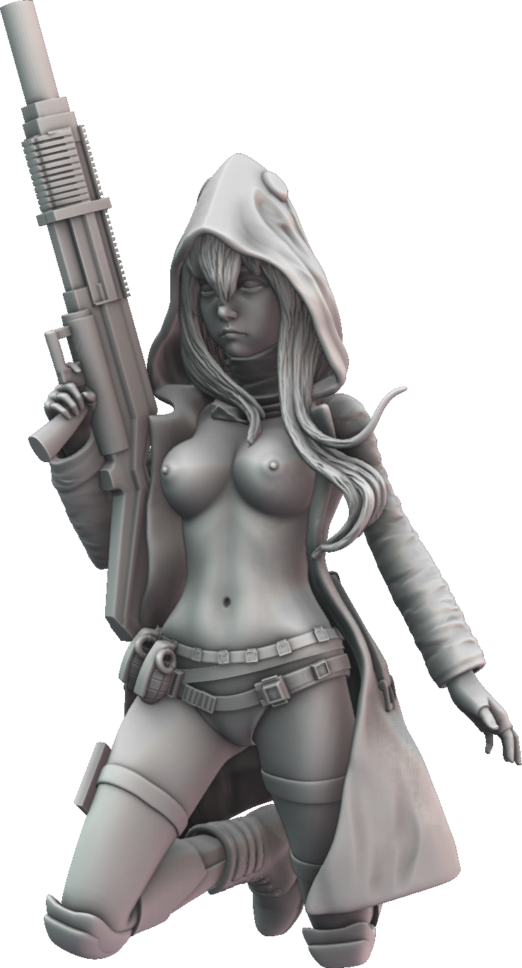 Tatiana Klein - Curvaceous Resin #1 - Sniper - 75/200mm Pin Up/Figure/Model/Diorama