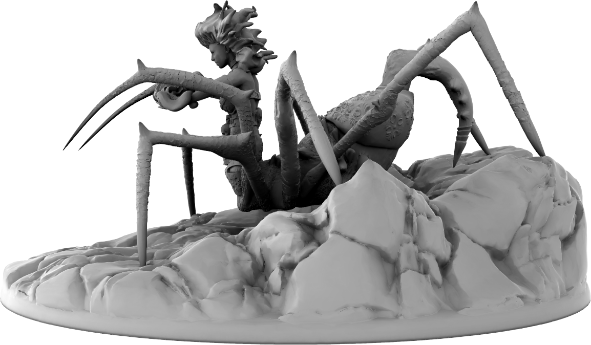 Thorns Forge - Spider Queen/Drider - DnD/Pathfinder/TTRPG Figure Mini Miniature - Helios3DPrinting