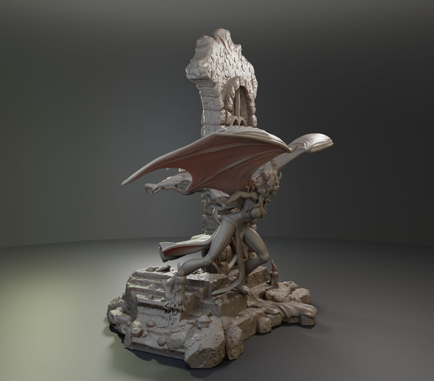 Alain Viesca - Succubi (Attack) - 32/75/120mm Pin Up/Figure/Model/Diorama - Helios3DPrinting