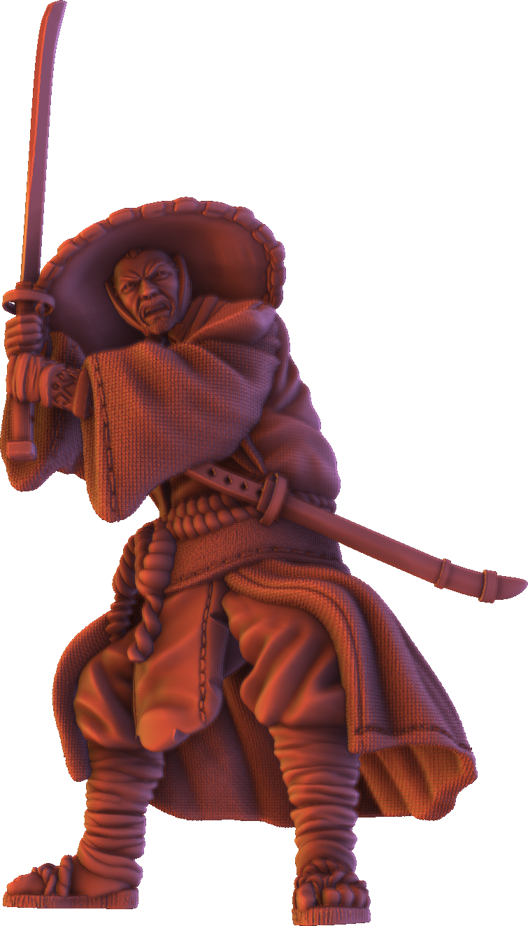 Forged Path - Tokugawa Ronin - Swordsman - DnD/Pathfinder/TTRPG Figure