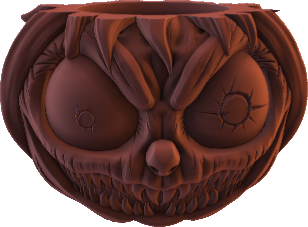 Digital Creative Works - Halloween Pumpkin Jar #8 - Prop/Decoration