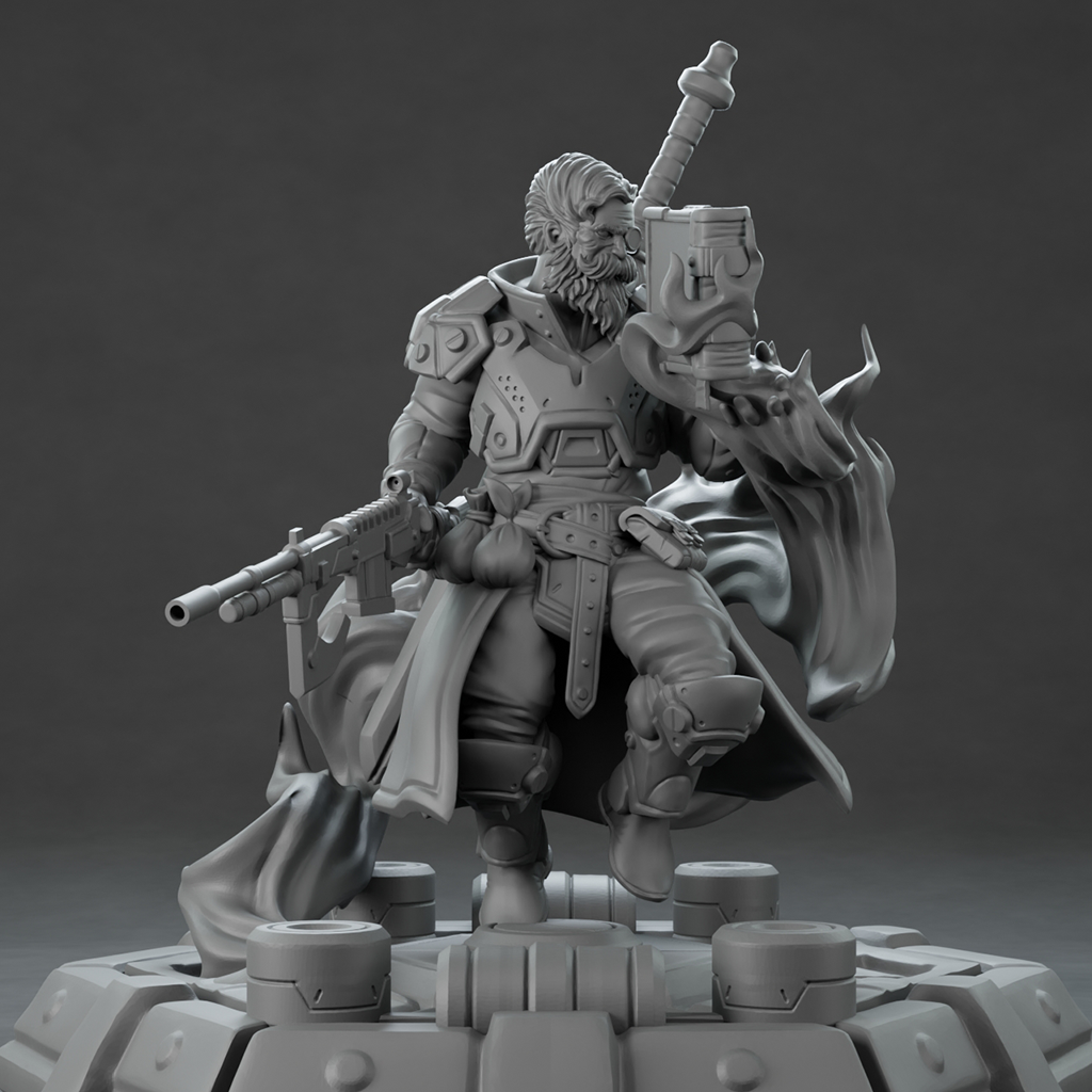Brayan Nafarrate - Technomancer #4-1 - DnD/TTRPG Figure/Miniature