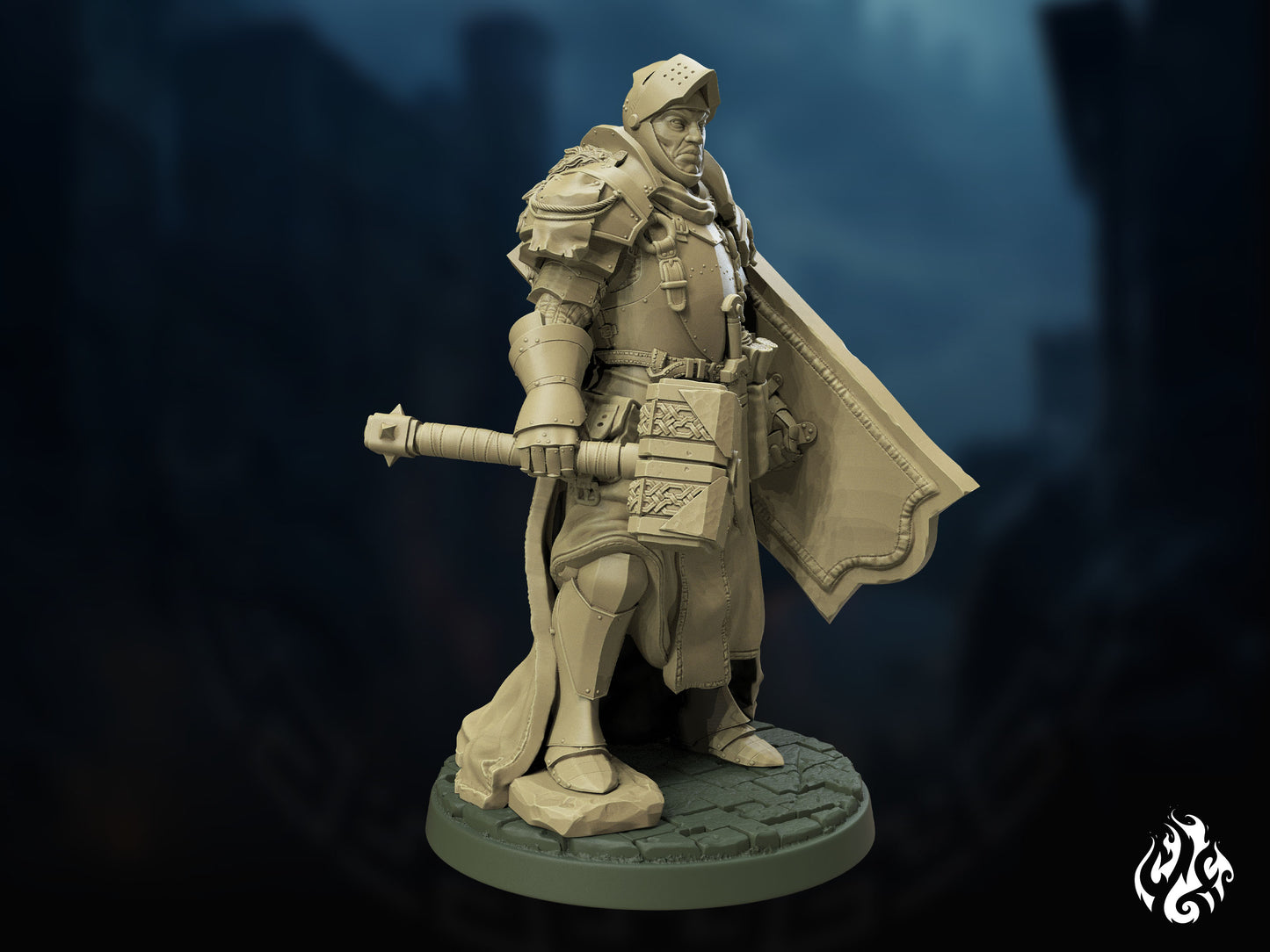 Crippled God Foundry - Human Templar - DnD/TTRPG Figure/Miniature