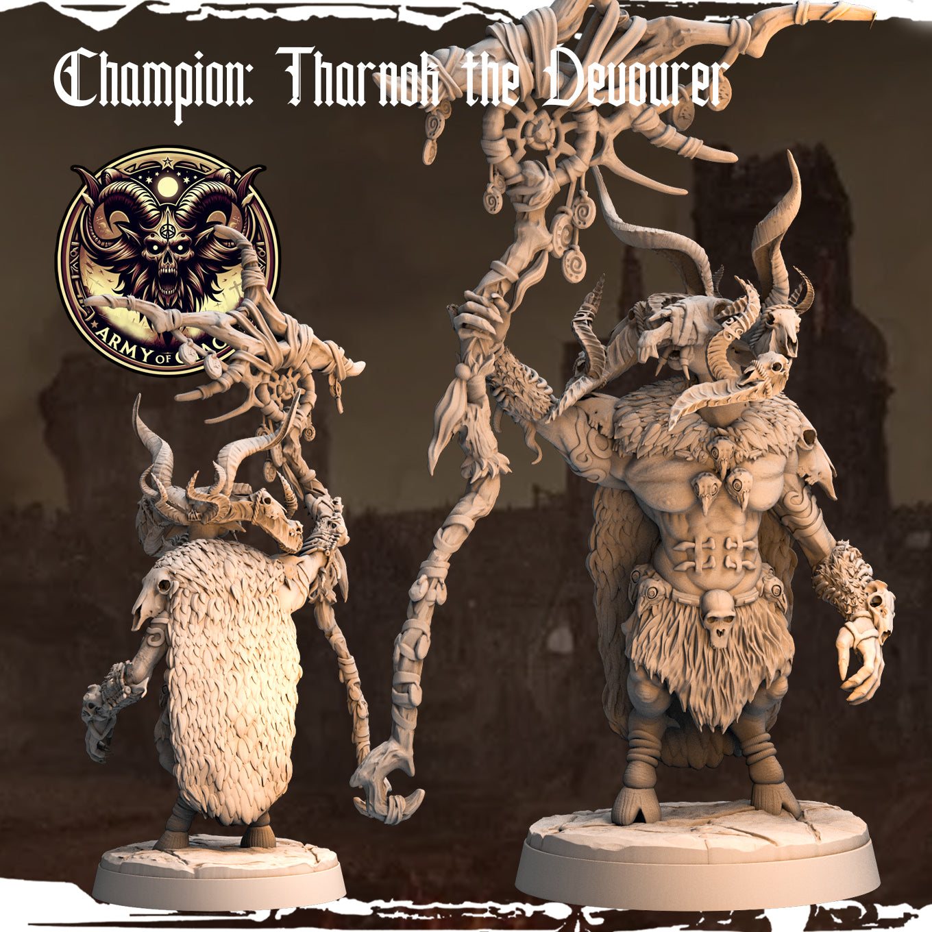 Monolith Arts - Beasts - Tharnok the Devourer - DnD/TTRPG Figure/Miniature