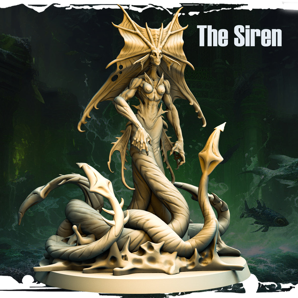 Monolith Arts - Terror on Cursed Waters - Siren - DnD/TTRPG Figure/Miniature