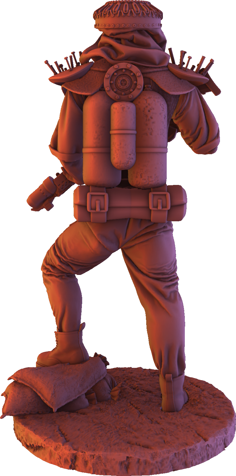 MiniArtCreations - After the War - Flamer - 75mm Pin Up/Figure/Model/Diorama