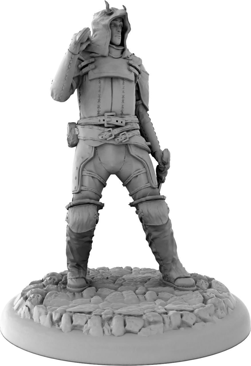 Thorns Forge - Tiefling Rogue - DnD/Pathfinder/TTRPG Figure Mini Miniature - Helios3DPrinting