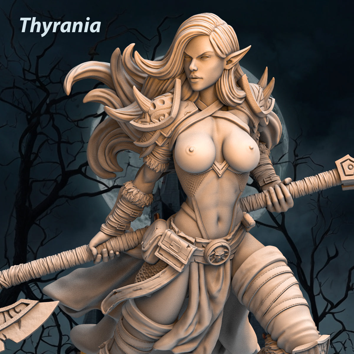 Print Fantasy - Heroes of Eldengaard 4 - Thyrania - 75mm Pin Up/Figure/Model/Diorama