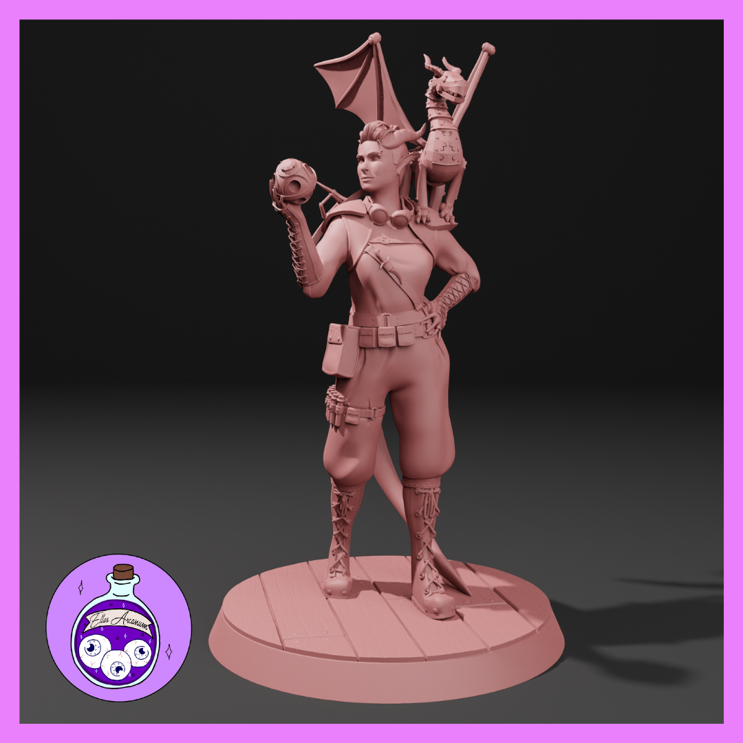 Ella's Arcanum - The Hag's Lair - Tiefling Artificer - DnD/Pathfinder/TTRPG