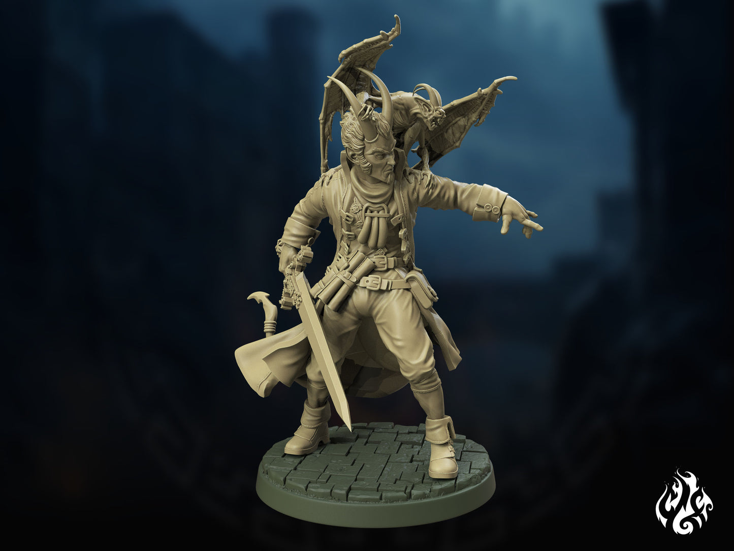 Crippled God Foundry - Tiefling Warlock - DnD/TTRPG Figure/Miniature