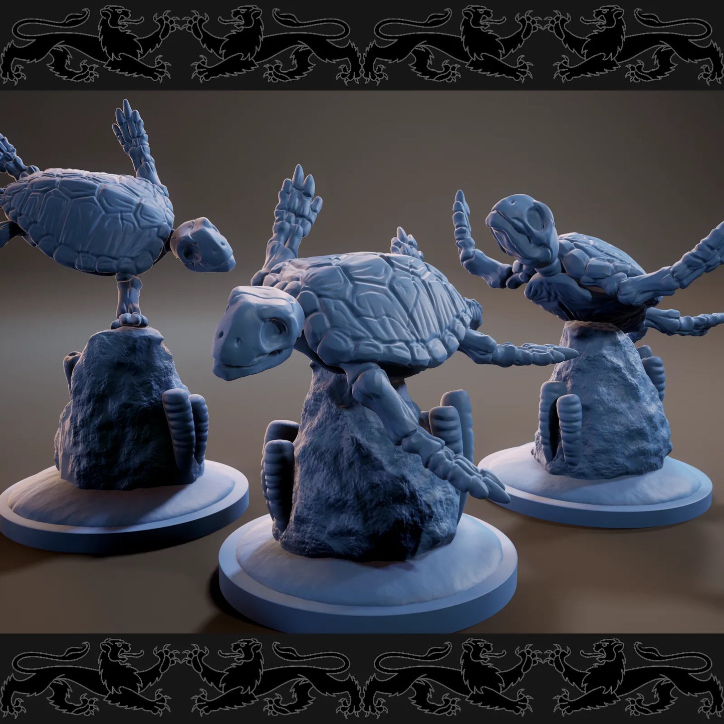 Brayan Nafarrate - Bestiary #3 - Turtle Skeleton - DnD/TTRPG Figure/Miniature