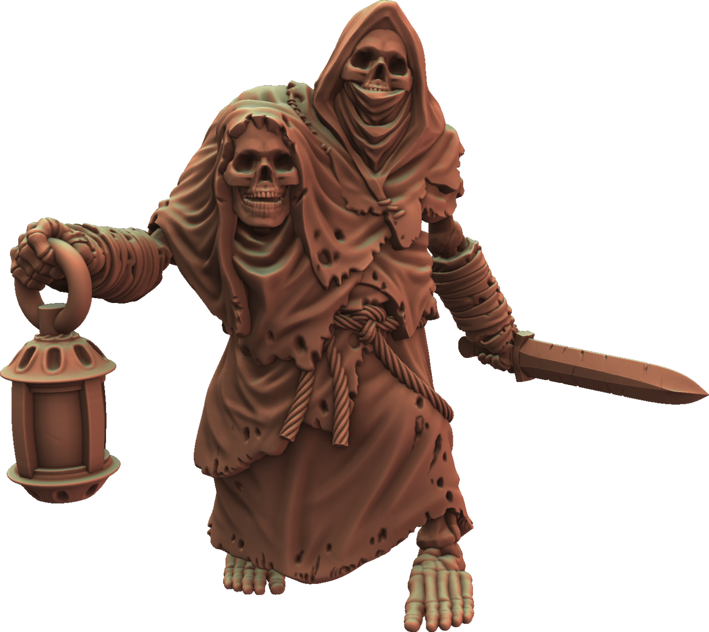 Crippled God Foundry - Shadowcurse - Two Headed Gnome #1 - DnD/TTRPG Figure/Miniature