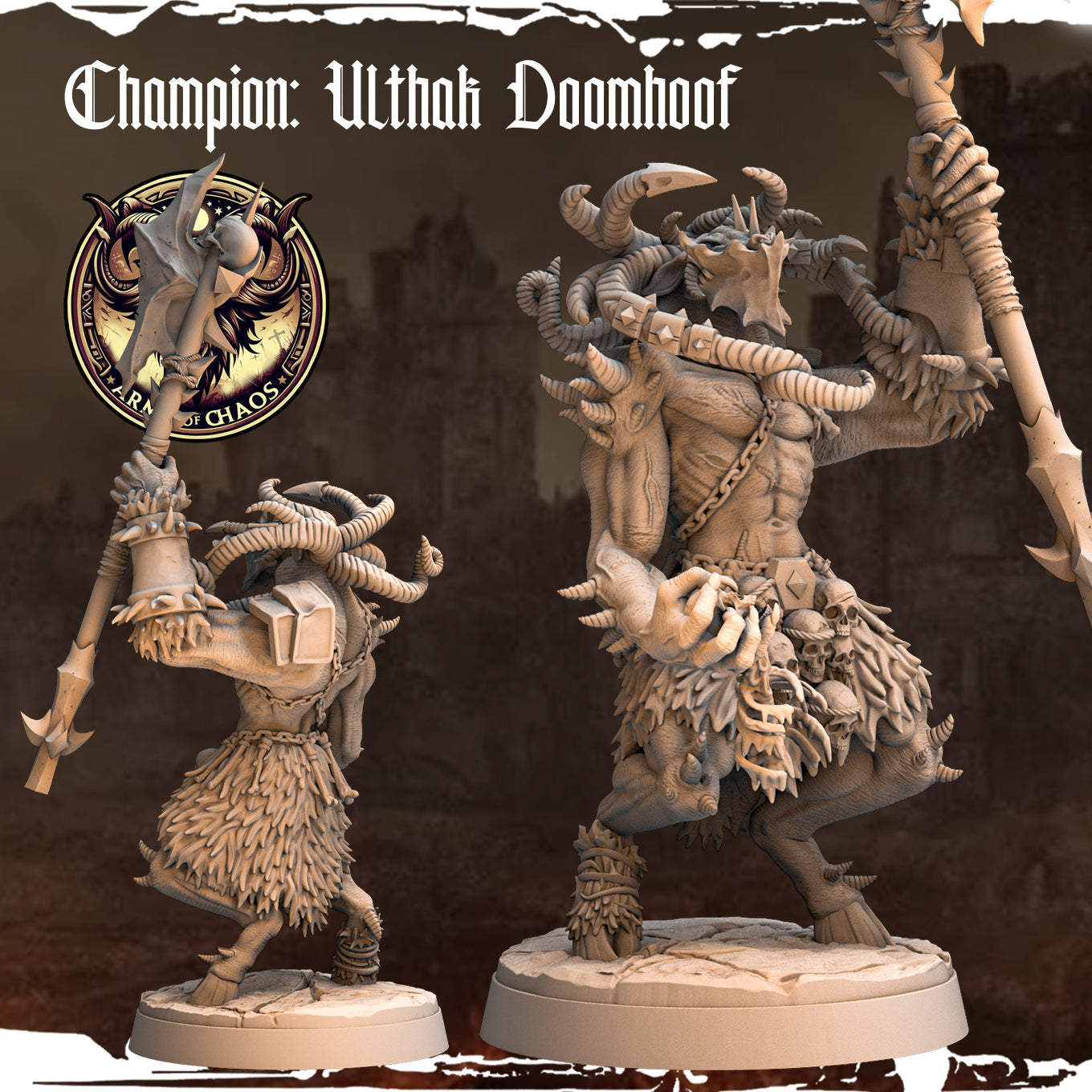 Monolith Arts - Beasts - Ulthak Doomhoof - DnD/TTRPG Figure/Miniature