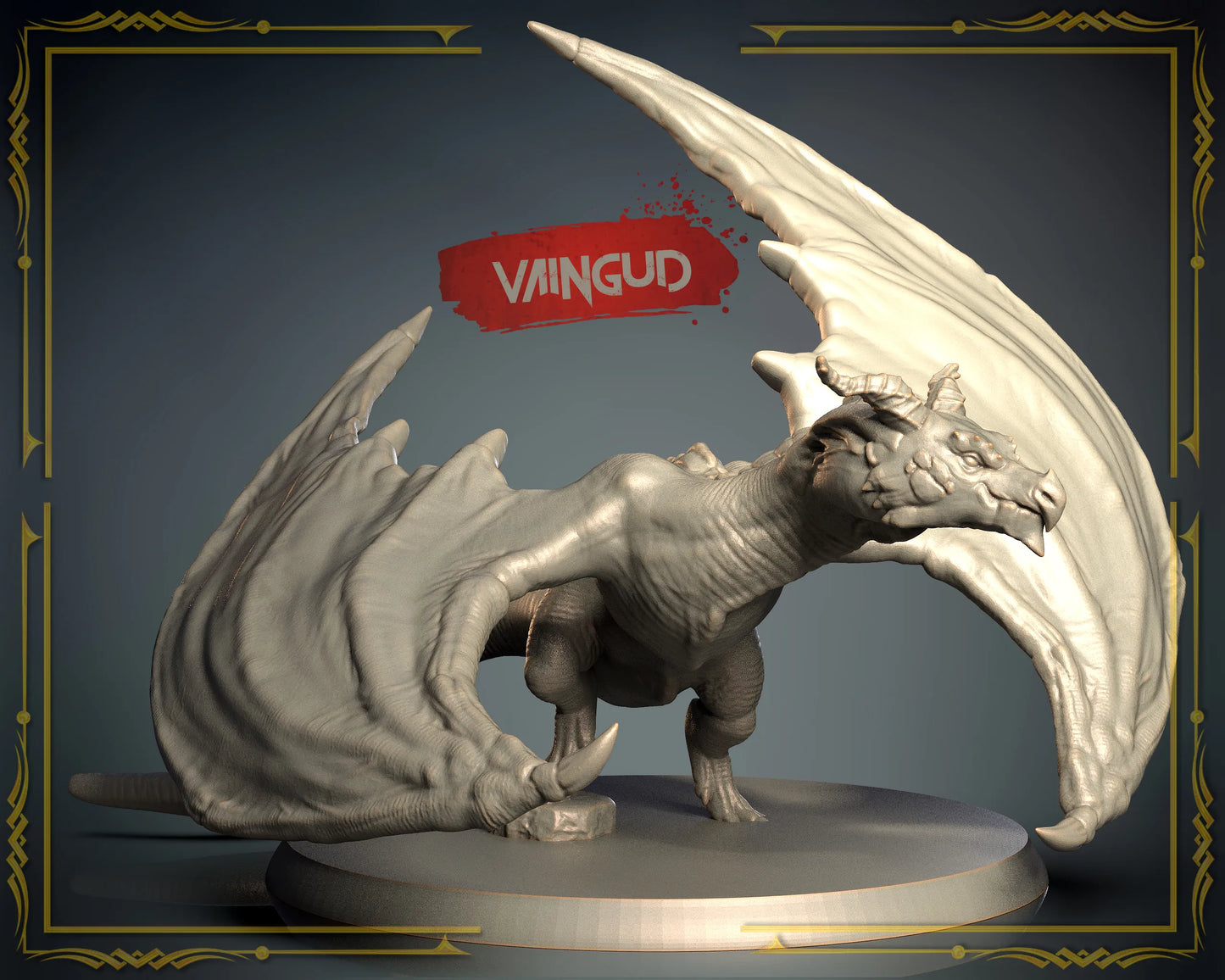 3D IPStudios - Dragons Worlds #1 - Vaingud - DnD/TTRPG Figure/Miniature
