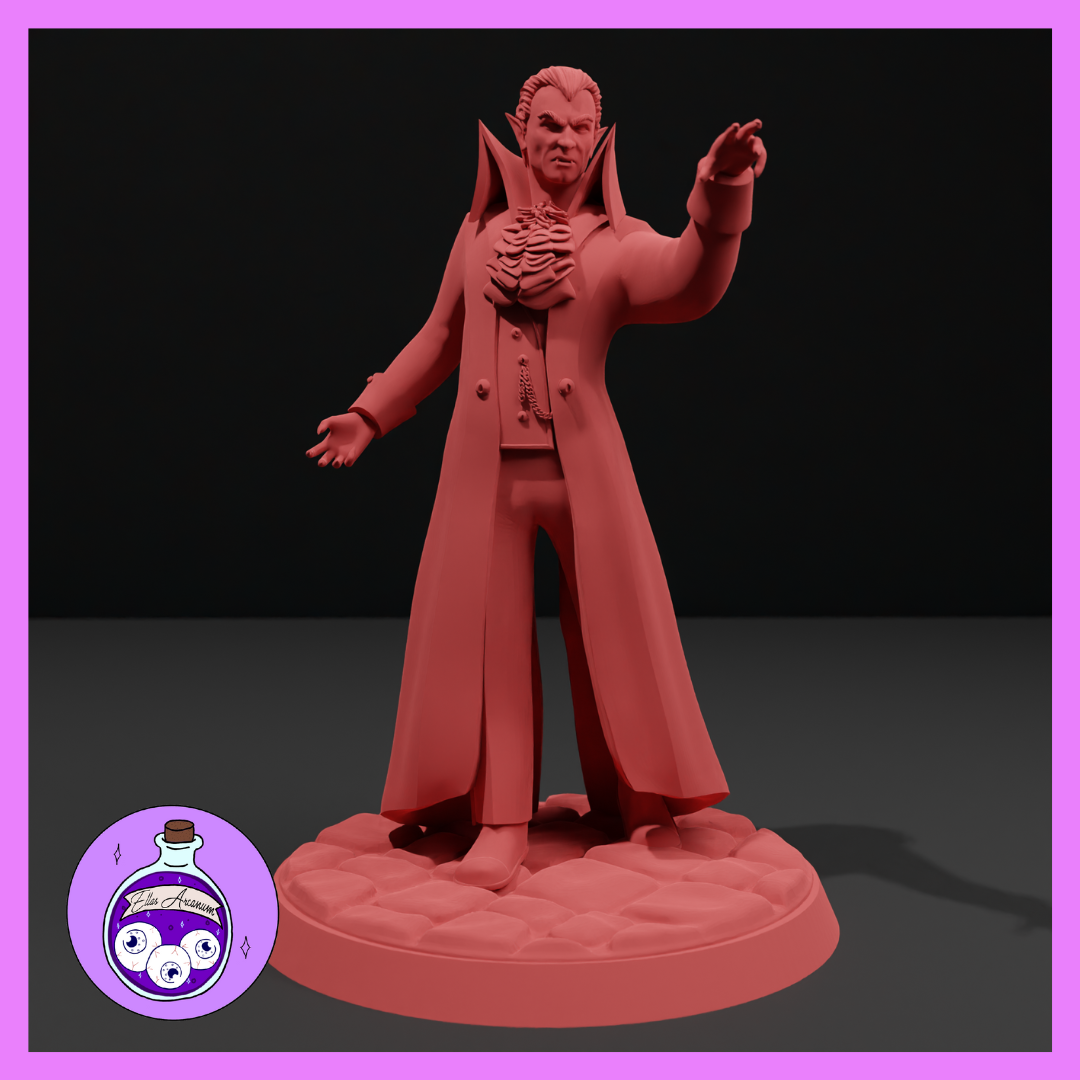 Ella's Arcanum - RPG Essentials #1 - Vampire Lord - DnD/Pathfinder/TTRPG Figure