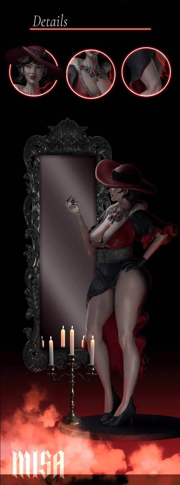 Ounce Art - Chronica of Exorcist - Vampire Misa - Pin Up/Figure/Model/Diorama